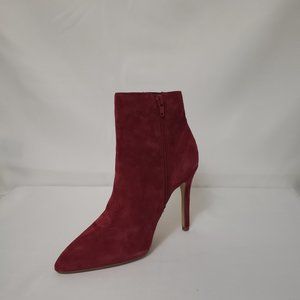 Charles David Once-Worn Delicious Scarlet Suede Heels